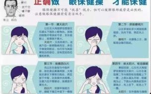 眼保健操正确做法初中 眼保健操的正确做法图